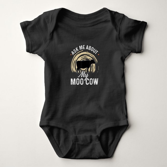 Fråga mig om min    mooCowa Cow-odlare T Shirt (Framsida)