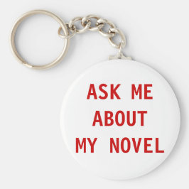 Fråga mig om min Novel-nyckelkedja Nyckelring