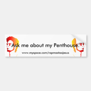 Fråga mig om min penthousebildekal bildekal