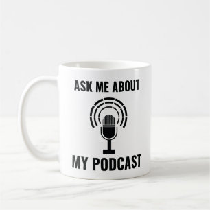Fråga mig om min podradio kaffemugg