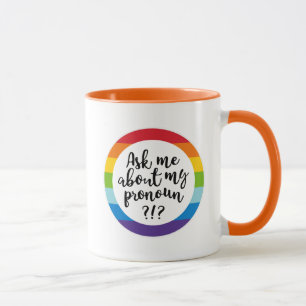Fråga mig om min Pronoun? Mugg
