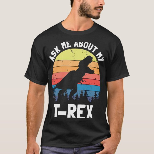 Fråga mig om min Rex T Shirt (Framsida)