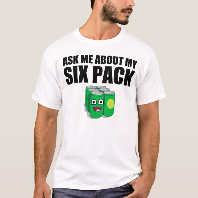 Fråga mig om min sex packe tee (Framsida)