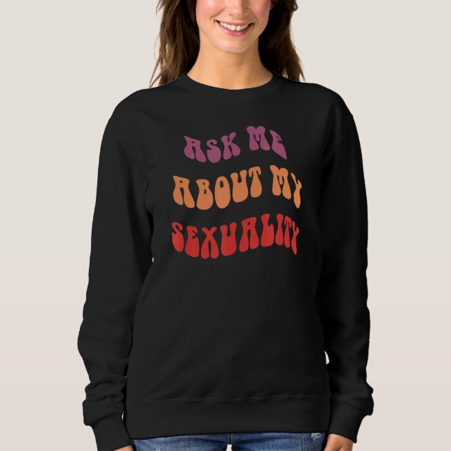 Fråga mig om min sexualitet t shirt (Framsida)