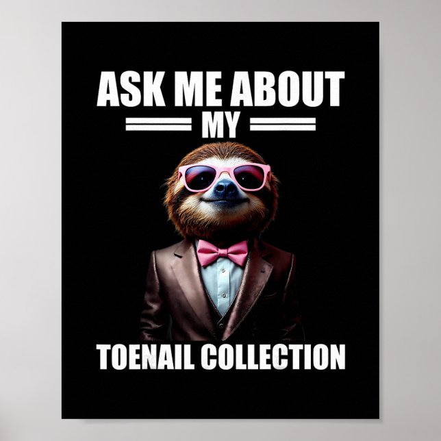 Fråga mig om min tånagelsamling Emrring Vacatio Poster (Framsidan)