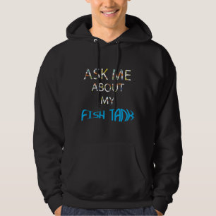 Fråga mig om min Tank Aquarium Fish Tank Fish Hoodie