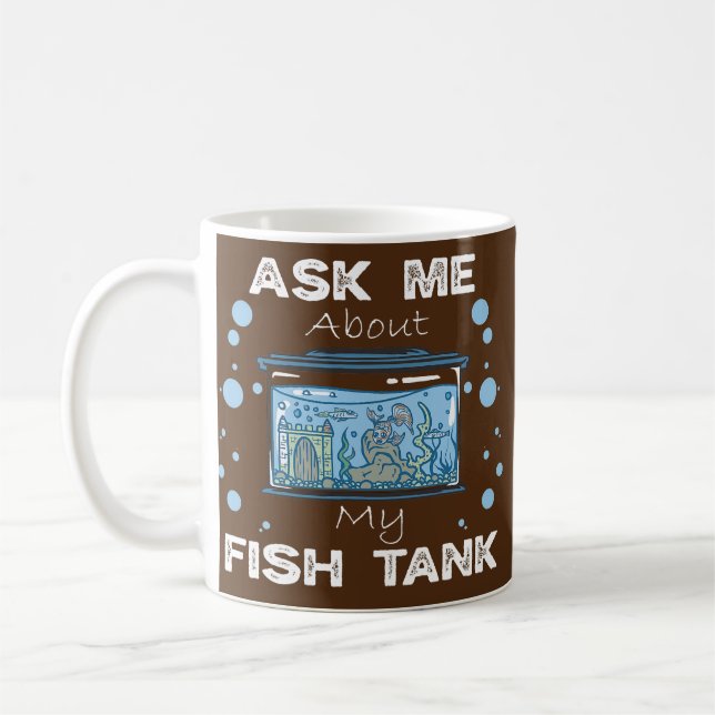Fråga mig om min Tank som fiskare som fiskar i kus Kaffemugg (Vänster)