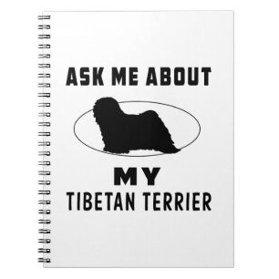 Fråga mig om min tibetana Terrier Anteckningsbok