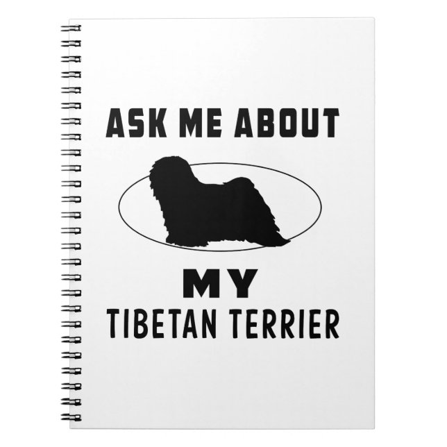 Fråga mig om min tibetana Terrier Anteckningsbok (Framsidan)