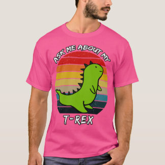 Fråga mig om min Trex Retro Sunset T Shirt