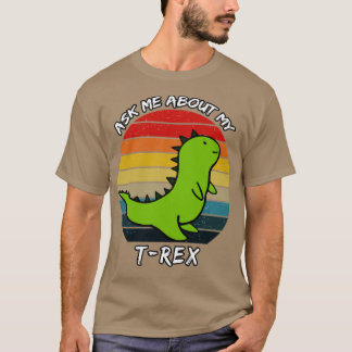 Fråga mig om min Trex Retro Sunset T Shirt