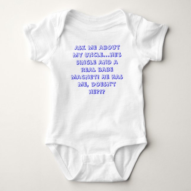 Fråga mig om min Uncle… T-shirt (Framsida)