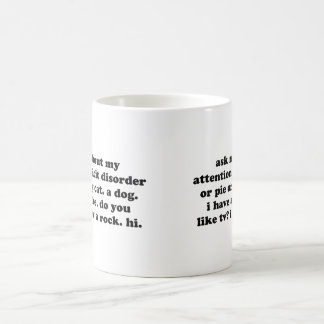 Fråga mig om min uppmärksamhetunderskottoordning kaffemugg