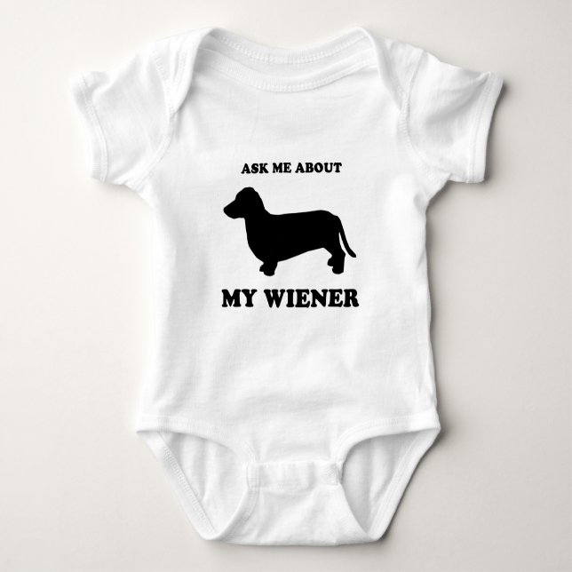 Fråga mig om min wiener2 tee shirt (Framsida)