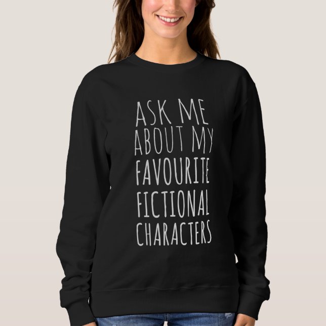 Fråga mig om mina favorittecknen Fläkt T Shirt (Framsida)