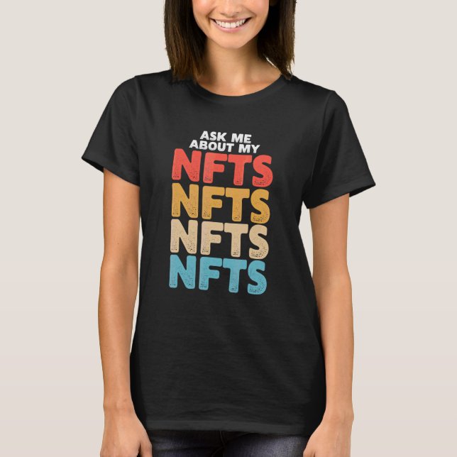 Fråga mig om mina hissar t shirt (Framsida)
