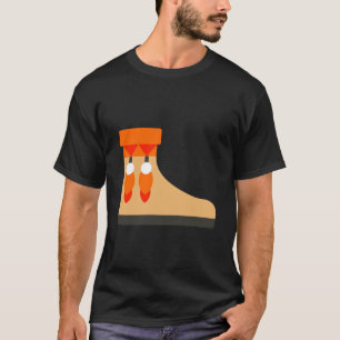 Fråga mig om mina Moccasins Moccasin sko Mjuk läde T Shirt