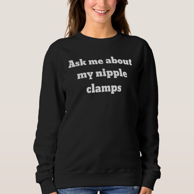 Fråga mig om mina Nipple-lampor T Shirt (Framsida)