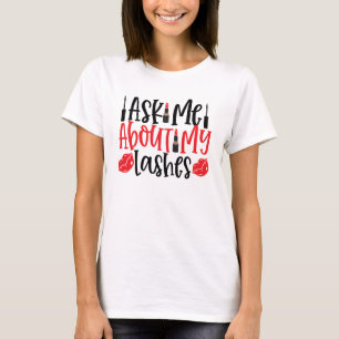 Fråga mig om mina snedstreck t shirt