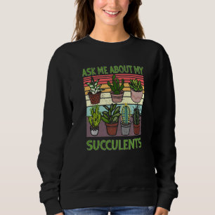 Fråga mig om mina succulents Cactus Planti T Shirt