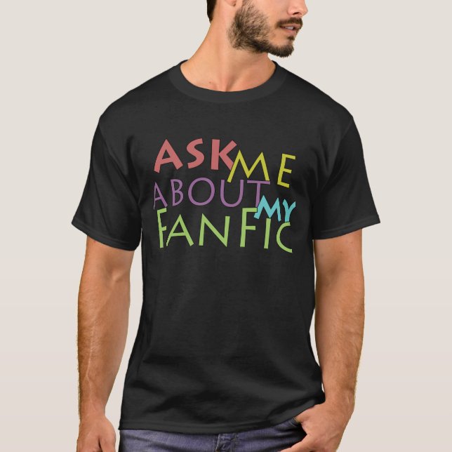 Fråga mig om mitt fack tee shirt (Framsida)