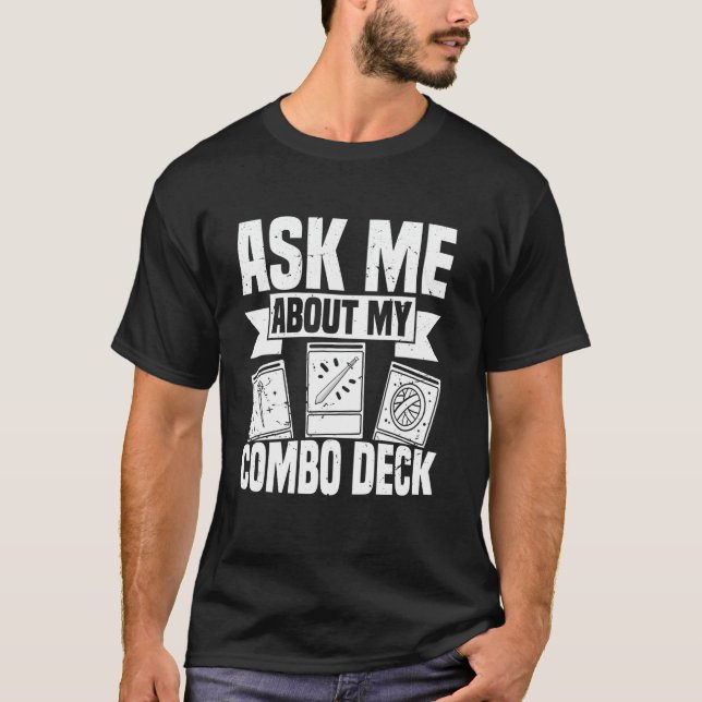 Fråga mig om mitt kombinationsdäck för TCG Player T Shirt (Framsida)