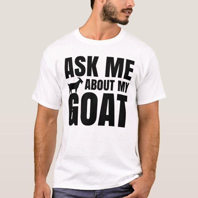 Fråga mig om mitt mål t shirt (Framsida)