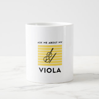 Fråga mig om mitt våldsamma klassiska musikinstrum jumbo mugg