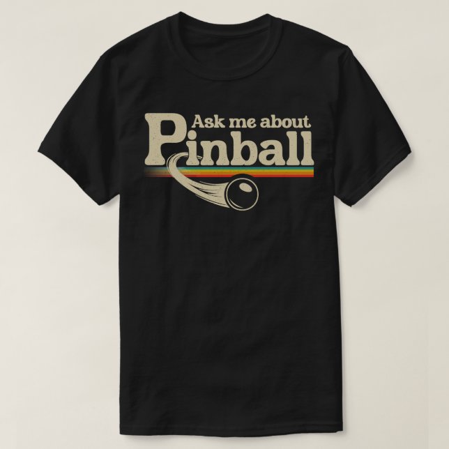 Fråga mig om Pinball T Shirt (Design framsida)