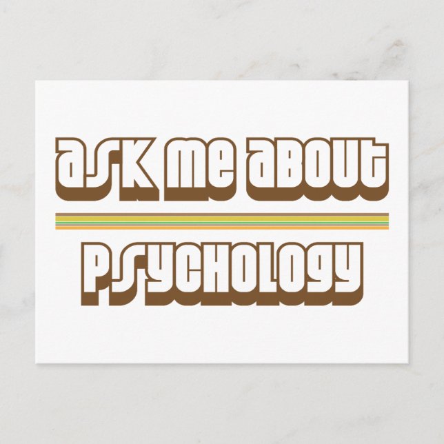 Fråga mig om psykologi vykort (Framsida)