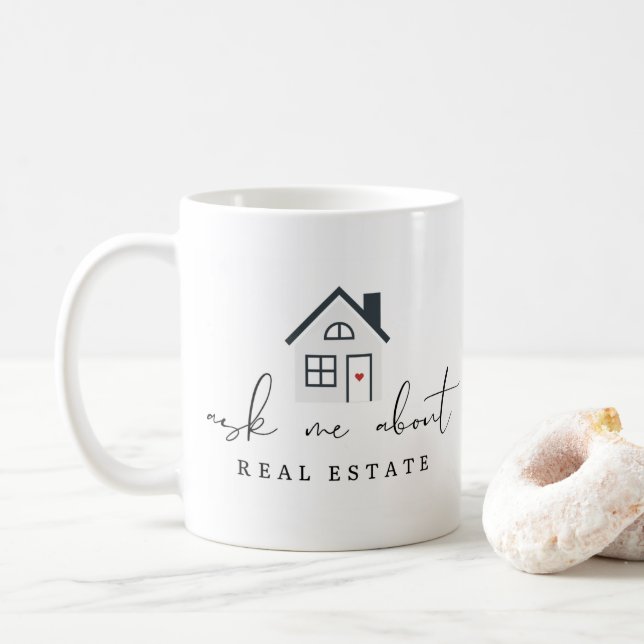 Fråga mig om Real Gods House Marknadsföring Kaffemugg (Med munk)