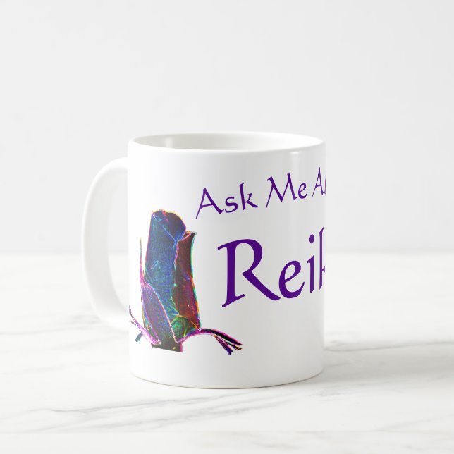 Fråga mig om Reiki Kaffemugg (Framsida vänster)