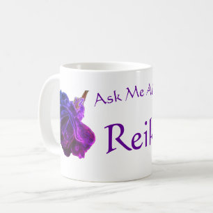 Fråga mig om Reiki Lila Ro Kaffemugg