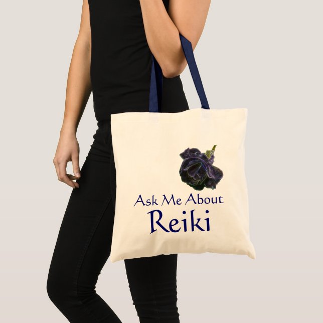 Fråga mig om Reiki Lila Ro Tygkasse (Framsida (produkt))