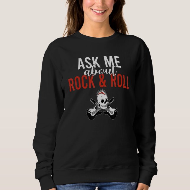 Fråga mig om Rock and Roll Rocker T Shirt (Framsida)