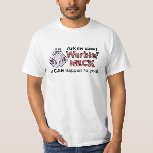Fråga mig om sångarenacke tee shirt (Framsida)