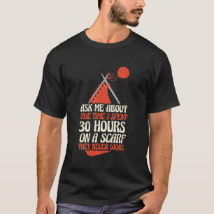 Fråga Mig Om Skärpet De Aldrig Bar Rolig Stickning T Shirt