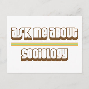 Fråga mig om sociologi vykort