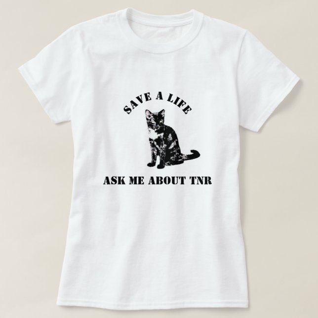Fråga mig om TNR T-shirt (Design framsida)