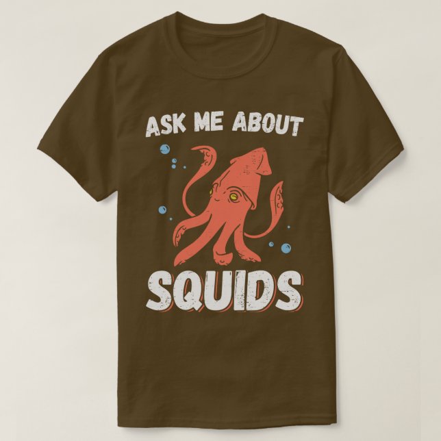 Fråga mig om vätskor t shirt (Design framsida)