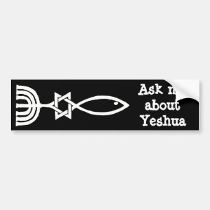 Fråga mig om Yeshua Bildekal