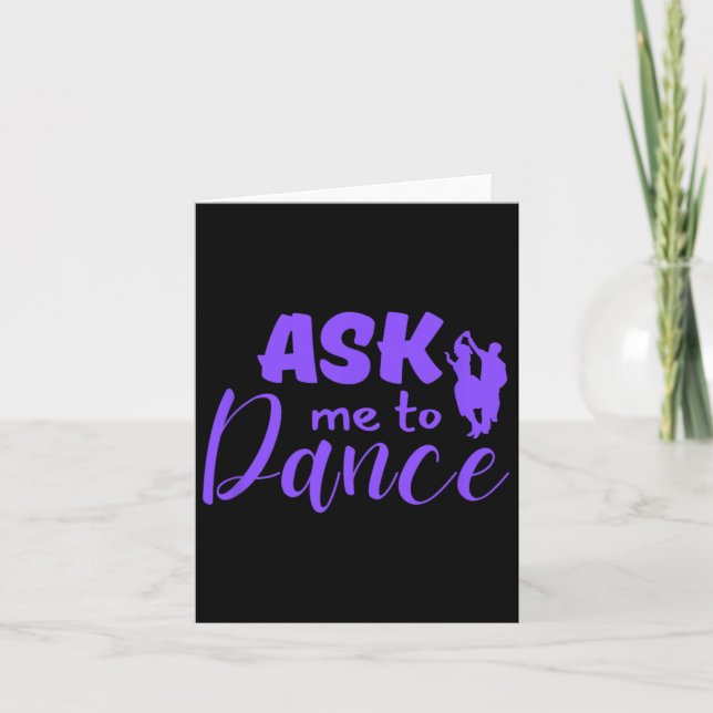 Fråga mig till Dance lite Social Dancing Kort (Framsida)