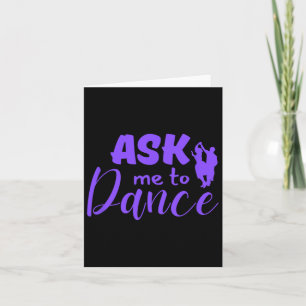 Fråga mig till Dance lite Social Dancing Kort