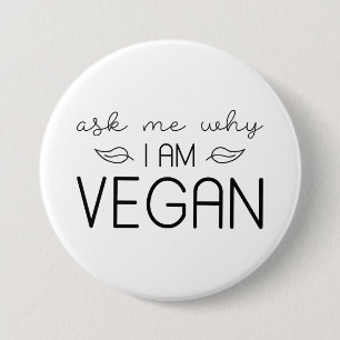 Fråga mig varför jag är Vegan Knapp