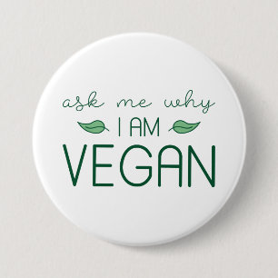 Fråga mig varför jag är Vegan Knapp