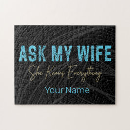 Fråga min fru att hon vet allt som är roligt att s pussel