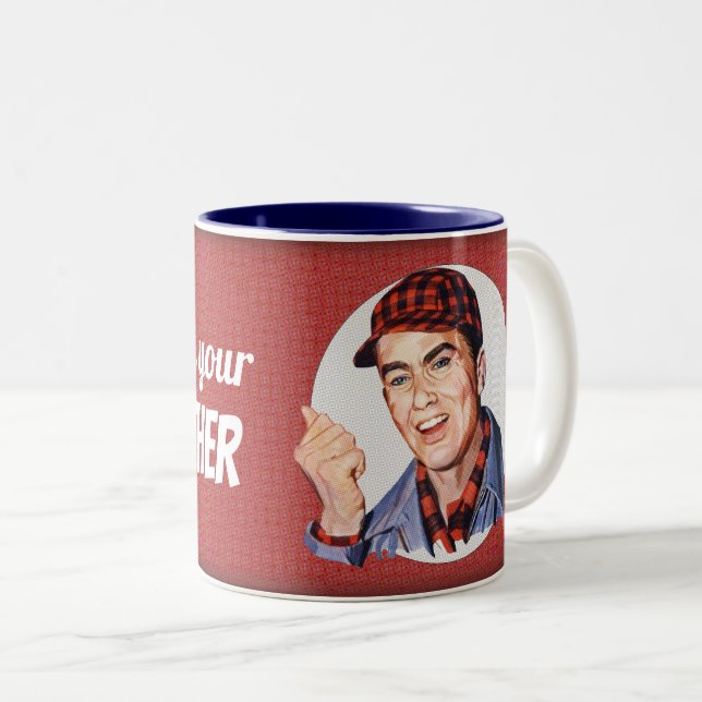 Fråga mor Två-Tonad mugg (Framsida höger)