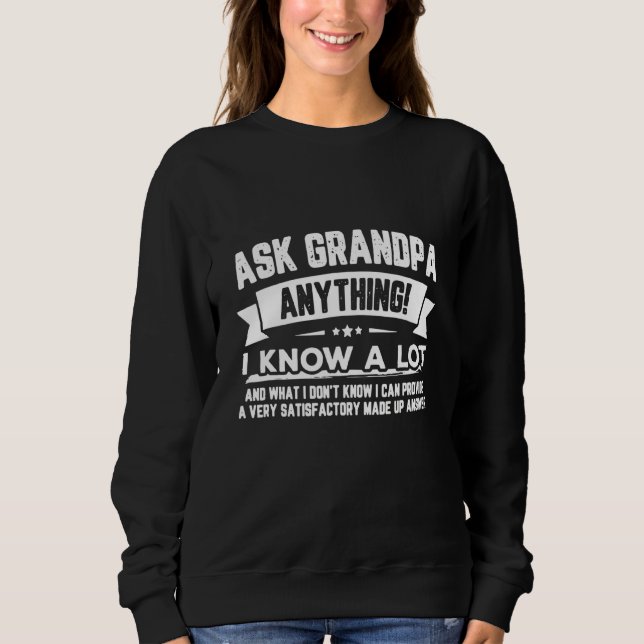 Fråga morfar allt jag vet. t shirt (Framsida)