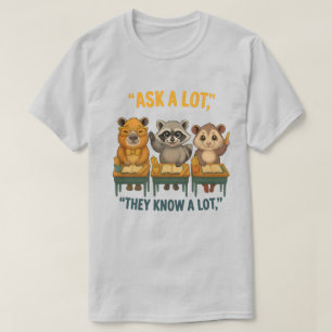 Fråga Mycket De Vet Mycket Tvättbjörn Pungråtta Ka T Shirt