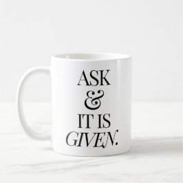 Fråga och den ges | Offertlagen i Attraktion | Kaffemugg